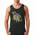 Teachersaurus Dinosaur Teachers Dino Reading Book Librarian Men Tank Top