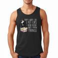 That's What I Do I Pet Cat I Read Books Tuxedo Cat Bookworm Men Tank Top