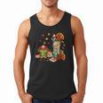 Turkey Reading Books Fall Librarian Book Lover Teacher Kids Men Tank Top