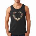 Vintage Book Lover Valentine Heart Men Tank Top