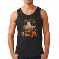Vintage Ghost Book Reading Pumpkin Gothic Halloween Teachers Men Tank Top Vintage Ghost Book Reading Pumpkin Gothic Halloween Teachers Men Tank Top