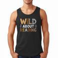 Wild About Reading Animal Bookworm Library Book Lover Reader Men Tank Top