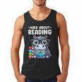 Wild About Reading Book Lover Hippo Men Tank Top