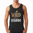 Wild About Reading Books Animal Theme Bookworm Library Day Men Tank Top Wild About Reading Books Animal Theme Bookworm Library Day Men Tank Top
