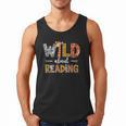 Wild About Reading Books Reader Teachers Kids Librarian Men Tank Top