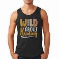 Wild About Reading Lover Bookworm Library Teacher Zoo Animal Men Tank Top