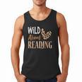 Wild About Reading Teacher Books Reader Lovers Leopard Zebra Men Tank Top