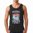 Winter Reading Book Bookworm Winter Men Tank Top