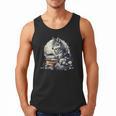 Wolf Reading Book Librarian Library Wolves Men Tank Top