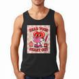 Women's Read Your Heart Out Groovy Bookish Valentine Day Women Girls Men Tank Top