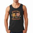Women's Read Your Heart Out Teacher Valentines Reading Book Love Men Tank Top