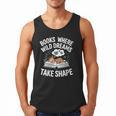 Women's Wild Dreams Reading Giraffe Book Reader Zoo Animals Kids Men Tank Top
