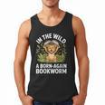 Women's Wild About Reading Book Reader Lion Zoo Animals Kids Men Tank Top Women's Wild About Reading Book Reader Lion Zoo Animals Kids Men Tank Top