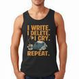 I Write Book Writer Author Book Writing Novelist Men Tank Top
