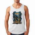 4 Books Are Portable Magic Bookish Reading Nerd Quote Men Tank Top
