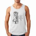 Alice Adventures Wonderland Vintage Book Quote Lewis Carrol Men Tank Top