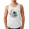 Astronaut Reading Book To Alien Moon Space Astronomy Men Tank Top