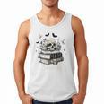 Boo Skeleton Skull Books Halloween Women School Teacher Kid Premium Men Tank Top