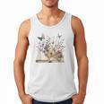 Book Flowers And Butterfly Beautiful Reading Reader Graphic Men Tank Top