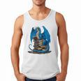 Book Lover Bookworm Reading Books Dragon Premium Tri-Blend Men Tank Top