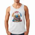 “Books Coffee & Yarn Enthusiast Cozy Reader Men Tank Top