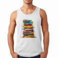 Books Painting Colorful Art Abstract Graphic Books Men Tank Top Books Painting Colorful Art Abstract Graphic Books Men Tank Top
