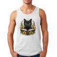 Cat For Women Book Lover Cute Cat And Book Men Tank Top