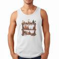 Christmas Cats Bookshelf Gingerbread Men Tank Top