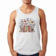 I Closed My Book To Be Here Floral Bookworm Reading Men Tank Top