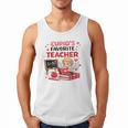 Cupid's Favorite Math Teacher Valentine Reading Book Women Men Tank Top