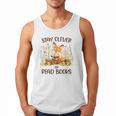 Cute Fox Stay Clever Read Books For Librarian Or Bookworm Men Tank Top