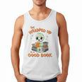 Cute Halloween Teacher Librarian Mummy Reading Books Men Tank Top