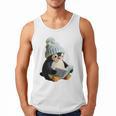 Cute Penguin Reading Book Faux-Crochet Print Men Tank Top Cute Penguin Reading Book Faux-Crochet Print Men Tank Top