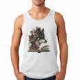 Dog Book Flower Men Tank Top