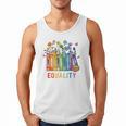 Equal Rights Book Flower Equality Peace Love Kindness Book Men Tank Top