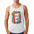 Equal Rights Book Flower Resist Feminist LGBTQ Floral Men Tank Top