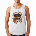 Fall Book Teacher Cat Books Halloween Autumn Librarian Men Tank Top