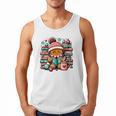 Gingerbread Reading Book Lovers Christmas Bookworm Librarian Premium Men Tank Top