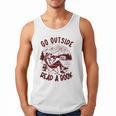 Go Outside Read a Book Vintage Bibliophiles Men Tank Top