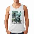 Godzilla Ocean Scene Comic Book Illustration Movie Monster Men Tank Top Godzilla Ocean Scene Comic Book Illustration Movie Monster Men Tank Top