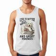 Great Pyrenees Dog Breed Life Is Better With Books And Great Men Tank Top Great Pyrenees Dog Breed Life Is Better With Books And Great Men Tank Top