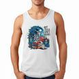 Hot Tea & Spicy Books Skeleton Reader Men Tank Top