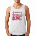 HUGvyn One Loved Teacher Valentine Book Heart Reading Bow Men Tank Top