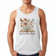 Just One More Chapter Open Book Flowers Men Tank Top