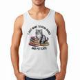 I Just Want To Read Books And Pet Cats Raglan Baseball Tee Men Tank Top