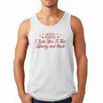 I Love You To The Library And Back Book Lover Quote Men Tank Top