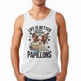 Papillon Dog Breed Life Is Better With Books And Papillons Men Tank Top Papillon Dog Breed Life Is Better With Books And Papillons Men Tank Top