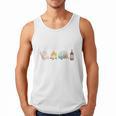 The Perfect Weekend Camping Essentials Wine Books Campfire Men Tank Top