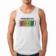 Powered By Books Bookworm Librarian Reading Men Tank Top
