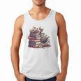 Reading A Book Per Day Keeps Reality Away Skeleton Books Men Tank Top Reading A Book Per Day Keeps Reality Away Skeleton Books Men Tank Top